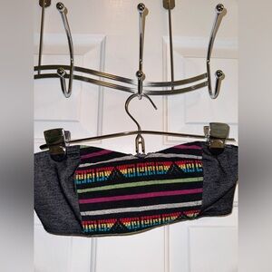 *NWOT* Lucca Couture Black and Multicolor Crop Top